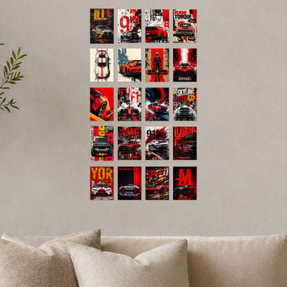 20-Piece Supercar & JDM Poster Set