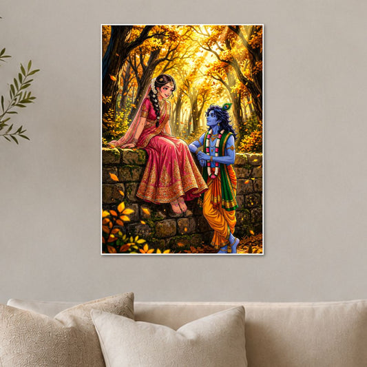 Divine Couple Spiritual Wall Art Print